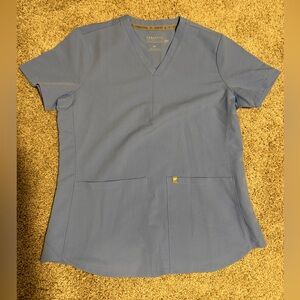 New Fabletics ceil blue scrub top